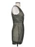 Forever 21 Metallic Gray Cocktail Dress Size S - photo 4