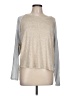Jaclyn Intimates Metallic Silver Pullover Sweater Size L - photo 1