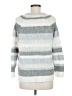 Lou & Grey Stripes Silver Pullover Sweater Size M - photo 2