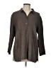Travelers by Chico's 100% Polyester Brown Coat Size Lg (2) - photo 1