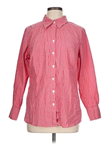 Liz & Co. Long Sleeve Button-Down Shirt (view 1)