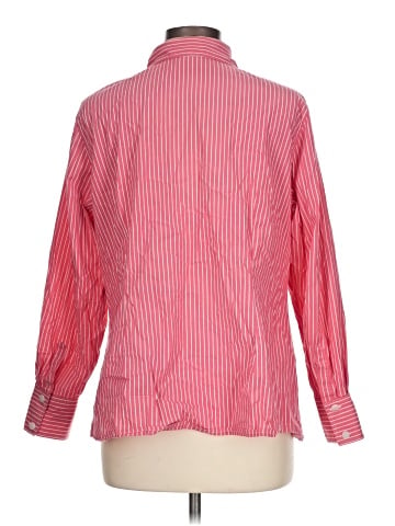 Liz & Co. Long Sleeve Button-Down Shirt (view 2)