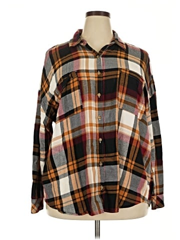 BP. Long Sleeve Button-Down Shirt (view 1)