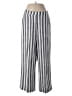wonderly Stripes Silver Casual Pants Size M - photo 1
