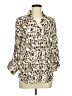 Maurices 100% Polyester Animal Print Ivory 3/4 Sleeve Blouse Size M - photo 1