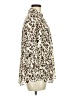 Maurices 100% Polyester Animal Print Ivory 3/4 Sleeve Blouse Size M - photo 4