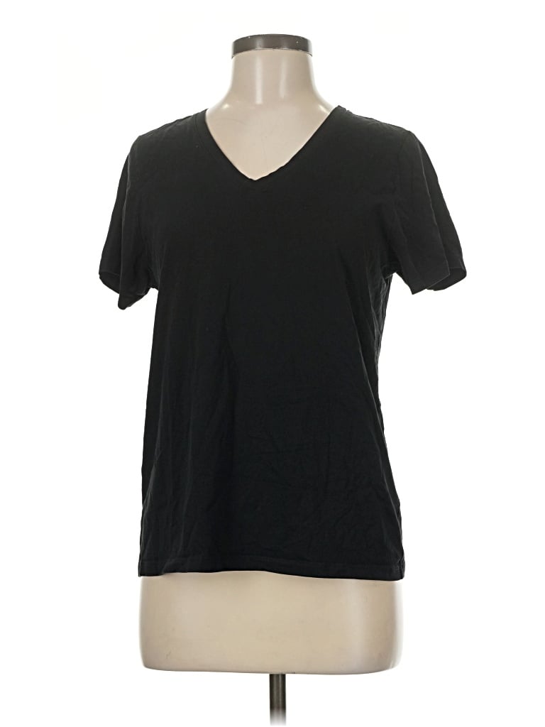 Pre-owned Uniqlo Short Sleeve T-shirt In Black