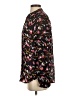 A.L.C. 100% Silk Floral Black Long Sleeve Silk Top Size 4 - photo 5