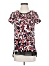 Simply Vera Vera Wang 100% Polyester Red Short Sleeve Top Size S - photo 1