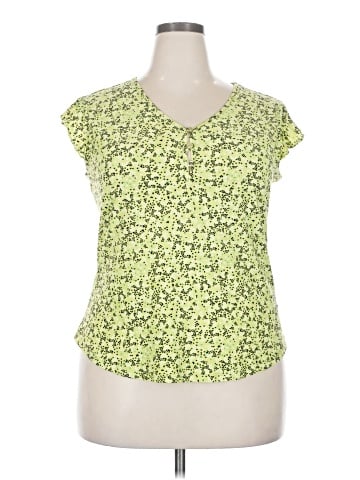 Anne Klein Short Sleeve Blouse (view 1)