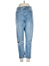Topshop 100% Cotton Blue Jeans Size 28 waist - photo 1