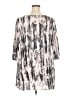 Mercer & Madison 100% Rayon Silver 3/4 Sleeve Blouse Size 3X - photo 2