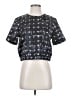 MARNI Black Blue Short Sleeve Blouse Size EU (IT) 40 / US 4 - photo 1