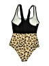 Assorted Brands Animal Print Black One Piece Swimsuit Size S - photo 2