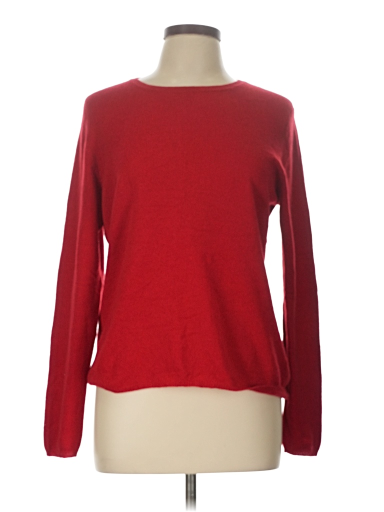 Pre-owned Assorted Brands Cashmere Pullover Sweater In Red