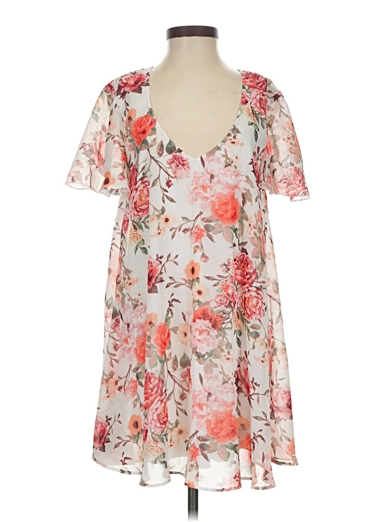 Show Me Your Mumu Casual Dress: Pink Floral Pattern Dresses - Used - Size Small