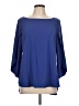 W by Worth 100% Polyester Blue 3/4 Sleeve Blouse Size 12 - photo 1