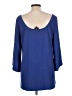 W by Worth 100% Polyester Blue 3/4 Sleeve Blouse Size 12 - photo 2