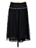 Express 100% Nylon Solid Black Formal Skirt Size 2 - photo 2