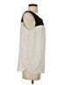 Ann Taylor LOFT 100% Polyester Ivory Sleeveless Blouse Size S - photo 4