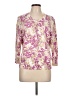 Madison Floral Pink 3/4 Sleeve Blouse Size L - photo 1