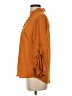 Express 100% Polyester Orange 3/4 Sleeve Blouse Size S - photo 5