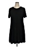 Unbranded Solid Black Casual Dress Size XL - photo 1