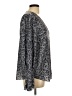 Joie Animal Print Gray Long Sleeve Blouse Size L - photo 4