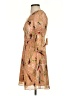 Foxiedox 100% Polyester Print Tan Casual Dress Size S - photo 5