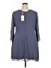 Grace Karin Solid Gray Blue Casual Dress Size 2X - photo 2