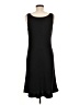 Ann Taylor LOFT 100% Polyester Solid Black Casual Dress Size 6 - photo 2