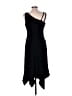 Evan Picone 100% Polyester Solid Black Cocktail Dress Size 12 - photo 2