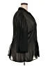 Fashion Bug Black 3/4 Sleeve Button-Down Shirt Size 2X - photo 4