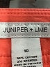 Juniper + Lime Solid Orange Shorts Size 10 - photo 3
