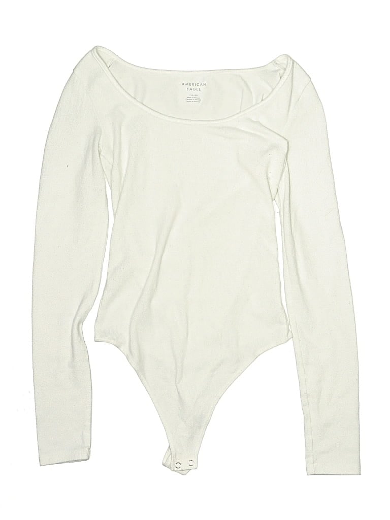 Pre-owned American Eagle Outfitters Bodysuit In Ivory
