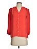Vanessa Virginia 100% Polyester Orange 3/4 Sleeve Blouse Size 0 - photo 1