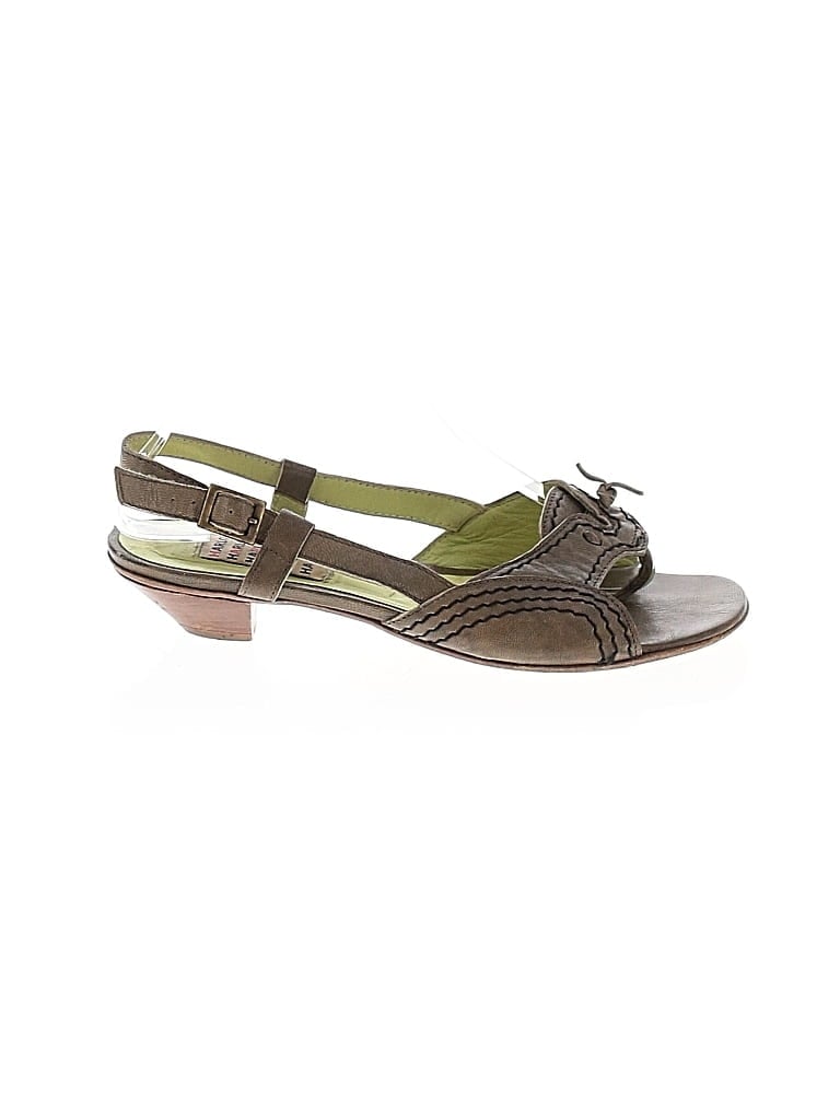 Pre-owned Assorted Brands Sandals In Green