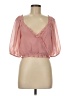 1.State 100% Polyester Pink 3/4 Sleeve Blouse Size M - photo 1
