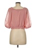 1.State 100% Polyester Pink 3/4 Sleeve Blouse Size M - photo 2