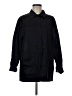 Evan Picone 100% Ramie Black Long Sleeve Button-Down Shirt Size M - photo 1