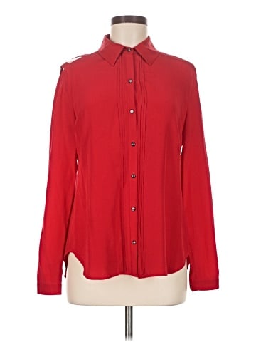 Etcetera Long Sleeve Silk Top (view 1)