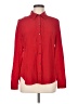 Etcetera 100% Silk Red Long Sleeve Silk Top Size 8 - photo 1
