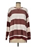 Maurices Stripes Burgundy Pullover Sweater Size M - photo 1