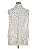 Liz Claiborne 100% Polyester Hearts Ivory Sleeveless Blouse Size XL - photo 2