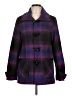Coldwater Creek Plaid Purple Coat Size 10 - photo 1