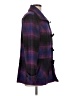 Coldwater Creek Plaid Purple Coat Size 10 - photo 4