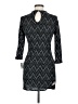 Snap Chevron-herringbone Gray Cocktail Dress Size M - photo 2