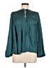 Current Air 100% Polyester Teal Long Sleeve Blouse Size M - photo 1