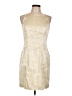 CDC Evening 100% Polyester Ivory Cocktail Dress Size 10 - photo 1