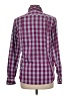 Assorted Brands Checkered-gingham Burgundy Long Sleeve Button-Down Shirt Size M - photo 2